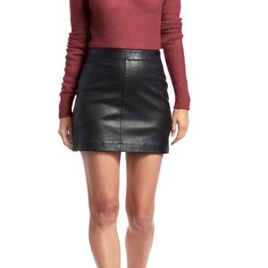 Vince collection , Soft Leather Mini Skirt
